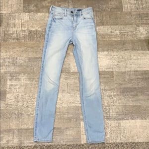 High rise super skinny Hollister jeans.